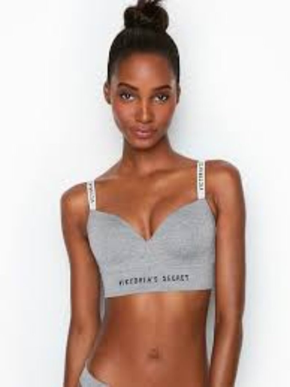 Victoria's Secret Cotton Lingerie Wireless Bra Bralette Size Large T-Shirt Bra